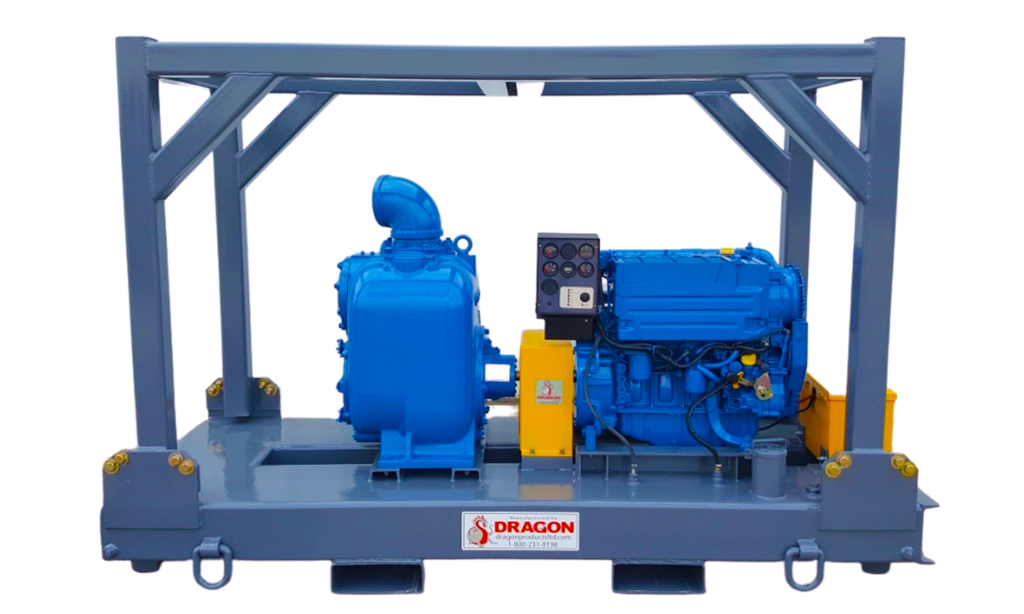 60HP Skid Mount Trash Pump