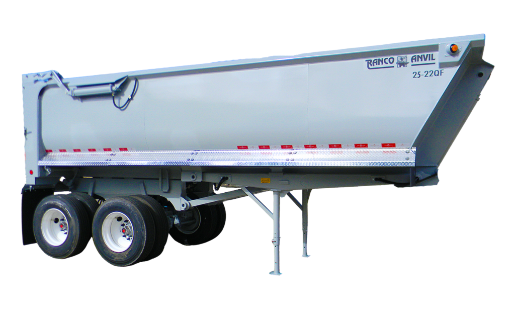 ranco Anvil Elliptical quarter Frame end dump trailer