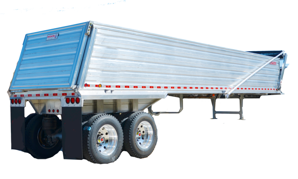 39′ alluminum end dump trailer
